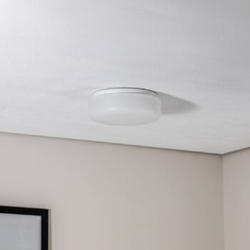 BEGA LED stropné svietidlo 50040P K3 Sensor, Ø 25 cm biely plast