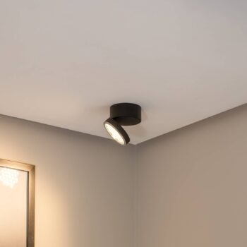 BEGA LED stropné svietidlo 51312.5 čierne kovové DALI otočné