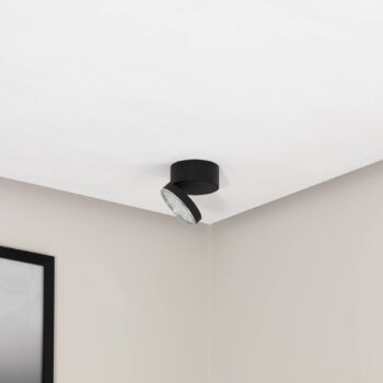 BEGA LED stropné svietidlo 51312.5 čierne kovové DALI otočné