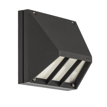 BEGA LED vonkajšie nástenné svietidlo 22256 K3, DALI, grafit, liaty hliník