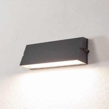BEGA LED vonkajšie nástenné svietidlo 24374 K3, grafit, liaty hliník, DALI