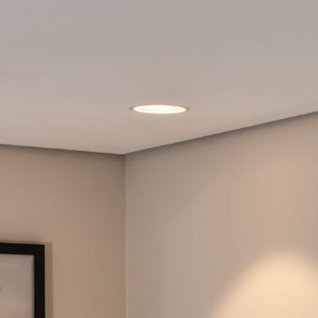 BEGA LED zapustený stropný bod Studio Line, biely/hliník, hliníkový