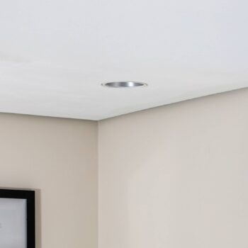 BEGA LED zapustený stropný bod Studio Line, biely/hliník, hliníkový
