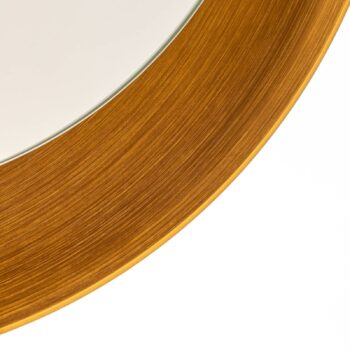BEGA LED zrkadlo Studio Line čierno-mosadzné, Ø 50 cm