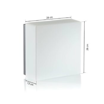 BEGA Lichtbaustein 66758K3 nástenné LED 28x28 cm