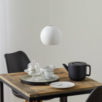 BEGA Studio Line závesné svietidlo DALI, biela/alu Ø19 cm