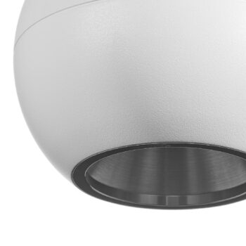 BEGA Studio Line závesné svietidlo on/off, biele/alu Ø14 cm