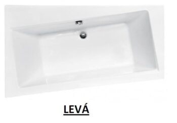BESCO - Asymetrická vaňa ASTI - Rozmer vane - 160 × 100 cm, Spôsob prevedenia - Ľavé VANAST16L + OLVPINOZ