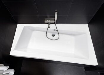 BESCO - Asymetrická vaňa ASTI - Rozmer vane - 160 × 100 cm, Spôsob prevedenia - Pravé VANAST16P + OLVPINOZ