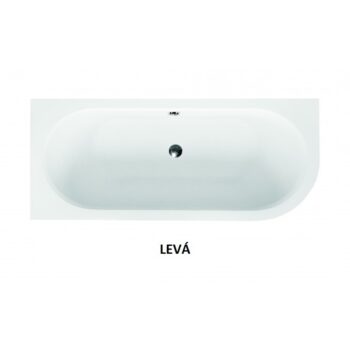 BESCO - Asymetrická vaňa AVITA - Nožičky k vani - S nožičkami, Rozmer vane - 170 × 75 cm, Spôsob prevedenia - Ľavé VANAVIT170L + OLVPINOZ