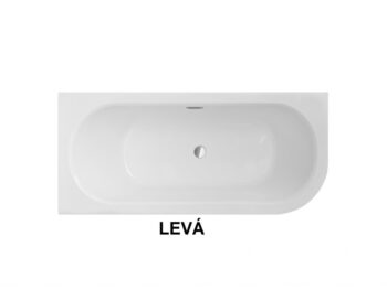 BESCO - Asymetrická vaňa AVITA SLIM+ - Nožičky k vani - Bez nožičiek, Rozmer vane - 150 × 70 cm, Spôsob prevedenia - Ľavé VANAVIT15SLIMLP