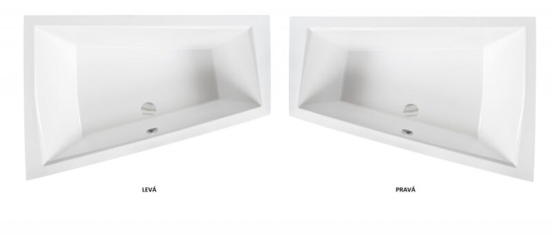 BESCO - Asymetrická vaňa INTIMA DUO - Nožičky k vani - Bez nožičiek, Rozmer vane - 180 × 125 cm, Spôsob prevedenia - Ľavé VANINTID18L BESCO - Asymetrická vaňa INTIMA DUO - Nožičky k vani - Bez nožičiek, Rozmer vane - 180 × 125 cm, Spôsob prevedenia - Ľavé VANINTID18L