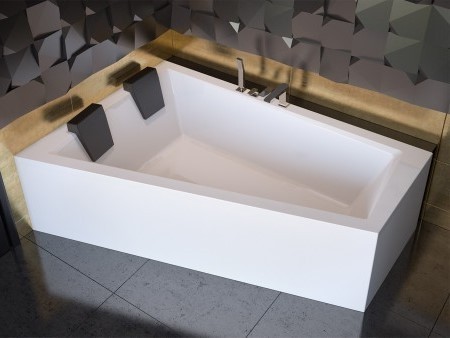BESCO - Asymetrická vaňa INTIMA DUO - Nožičky k vani - Bez nožičiek, Rozmer vane - 180 × 125 cm, Spôsob prevedenia - Ľavé VANINTID18L BESCO - Asymetrická vaňa INTIMA DUO - Nožičky k vani - Bez nožičiek, Rozmer vane - 180 × 125 cm, Spôsob prevedenia - Ľavé VANINTID18L