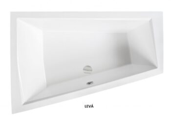 BESCO - Asymetrická vaňa INTIMA DUO SLIM - Nožičky k vani - Bez nožičiek, Rozmer vane - 170 × 125 cm, Spôsob prevedenia - Ľavé VANINTID17SLIML