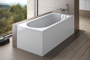 BESCO - Obdĺžniková vaňa intrige - Nožičky k vani - S nožičkami, Rozmer vane - 160 × 75 cm VANINTRICA160 + OLVPINOZ