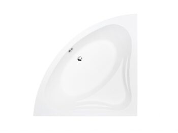 BESCO - Rohová vaňa MIA - Nožičky k vani - S nožičkami, Rozmer vane - 130 × 130 cm VANMIA130 + OLVPINOZ