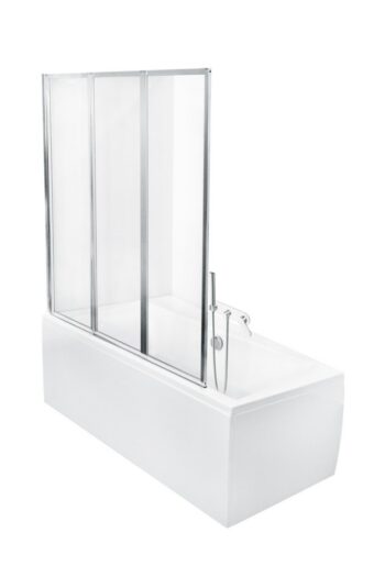 BESCO - Vaňová zástena ROSES - Rozmer A - 130 cm BCROS3S