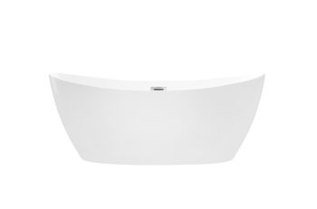 BESCO - Voľne stojaca vaňa AYLA biela - Farba - Biela, Farba sifónu - Čierna, Rozmer vane - 170 × 80 cm VANAYLA170B