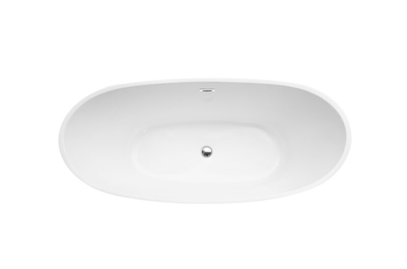 BESCO - Voľne stojaca vaňa AYLA biela - Farba - Biela, Farba sifónu - Čierna, Rozmer vane - 170 × 80 cm VANAYLA170B BESCO - Voľne stojaca vaňa AYLA biela - Farba - Biela, Farba sifónu - Čierna, Rozmer vane - 170 × 80 cm VANAYLA170B