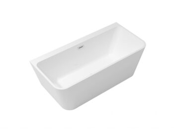 BESCO - Voľne stojaca vaňa VARYA biela - Farba - Biela, Farba sifónu - Zlatá, Rozmer vane - 170 × 80 cm VANVARYA170Z