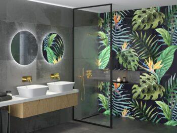 BESCO - Walk-in sprchovací kút ICON - Farba rámu zásteny - Hliník čierny, Rozmer A - 120, Rozmer C - 200, Smer zatváranie - Univerzálny Ľavé / Pravé, Výplň - Číre bezpečnostné sklo - 8 mm BCICON12BC