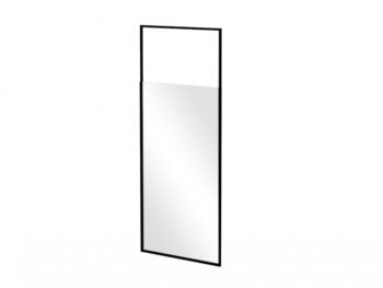 BESCO - Walk-in sprchovací kút ICON - Farba rámu zásteny - Hliník čierny, Rozmer A - 120, Rozmer C - 200, Smer zatváranie - Univerzálny Ľavé / Pravé, Výplň - Číre bezpečnostné sklo - 8 mm BCICON12BC