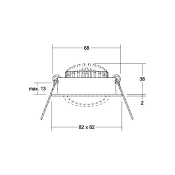 BRUMBERG BB05 LED bodové zapínanie/vypínanie pripojovacej skrinky