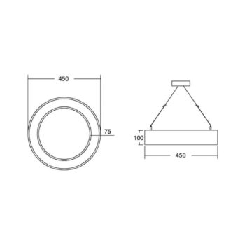 BRUMBERG Biro Circle Ring10 hore/dole Ø 45 cm zapnutý/vypnutý biely 840