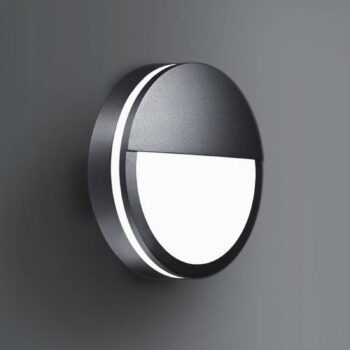 BRUMBERG Eye nástenné svetlo kruh polovičné čierna