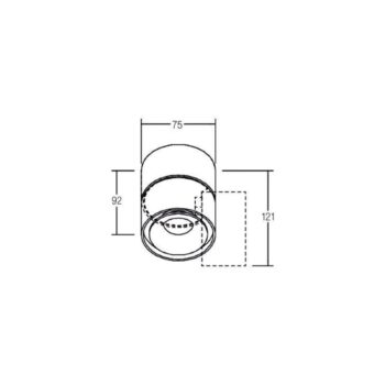 BRUMBERG LED stropné bodové svietidlo Circle Mini, Ø 7,5 cm, biele