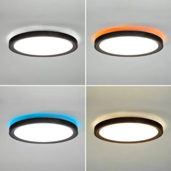BRUMBERG Sunny Midi LED stropné svietidlo RC CCT čierne