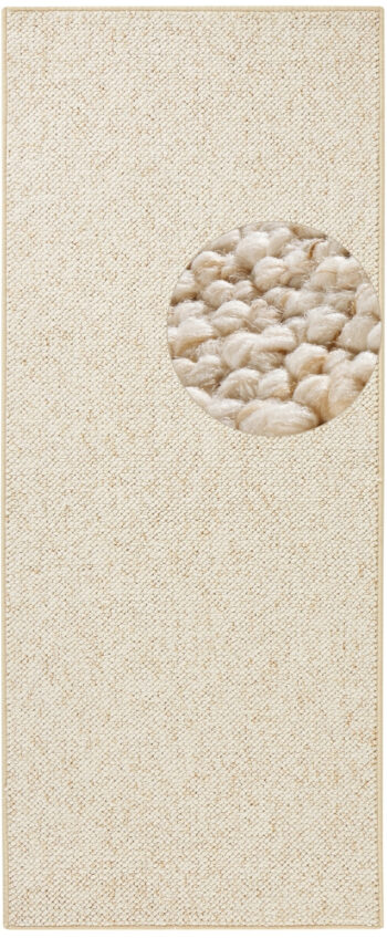 BT Carpet, Behúň Wolly 102843, 80x200, biela, obývacia izba