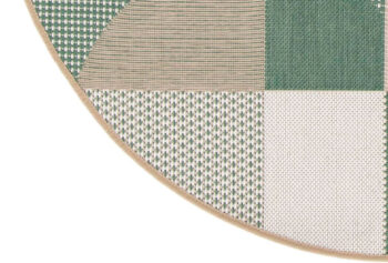 Balta, Kusový koberec Palma Natural 16736-642 kruh – na von aj na doma, 120x120 (priemer) kruh, zelená, chodba / predsieň
