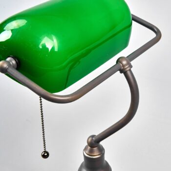Bankárska lampa Verda podstavec v antickej hnedej