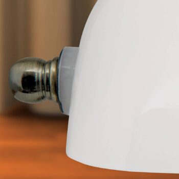 Bankárska stolná lampa Zora sklenené tienidlo