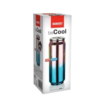 Banquet Termoska BE COOL 430 ml, zlatoružová a modrozelená