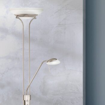Bazénová stojacia lampa LED s ramenom na čítanie, funkcia CCT