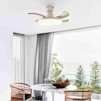 Beacon LED stropný ventilátor Fanaway Orbit biely Ø 91 cm tichý