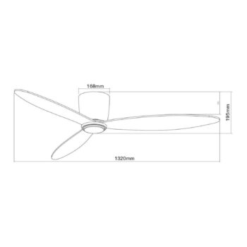 Beacon stropný ventilátor Airfusion Radar biely Ø 132 cm tichý