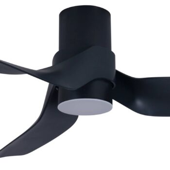 Beacon stropný ventilátor s osvetlením Nautica, čierny, tichý