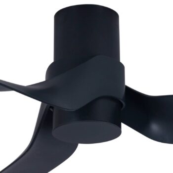 Beacon stropný ventilátor s osvetlením Nautica, čierny, tichý