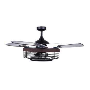 Beacon stropný ventilátor svetlo Fanaway Montclair, orech, tichý