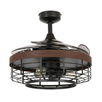 Beacon stropný ventilátor svetlo Fanaway Montclair, orech, tichý