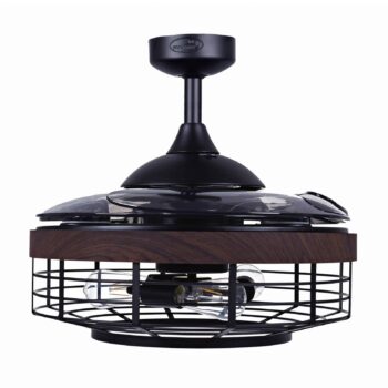 Beacon stropný ventilátor svetlo Fanaway Montclair, orech, tichý