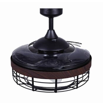 Beacon stropný ventilátor svetlo Fanaway Montclair, orech, tichý