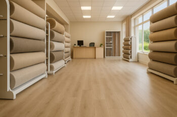 Beauflor, PVC podlaha - lino Texalino Supreme 611 Stamford Oak - dub, na mieru, šíře 2m,3m,4m, béžová, filc, chodba / predsieň