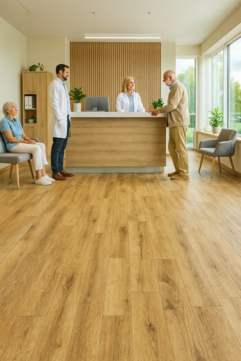 Beauflor, PVC podlaha - lino Texalino Supreme 616 Java Teak, na mieru, šíře 2m,3m,4m, béžová, filc, chodba / predsieň