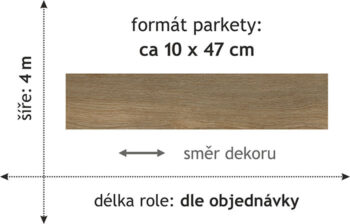 Beaulieu International Group, AKCIA: 400x400 cm PVC podlaha - lino Fortex 2046, šíře, hnedá, filc, chodba / predsieň
