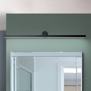 Beauty LED zrkadlové svetlo, šírka 101 cm, čierna