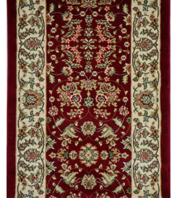 Berfin Dywany, AKCIA: 750x80 cm Behúň na mieru Anatolia 5378 B (Red) - obšitý zo všetkých strán, červená, chodba / predsieň